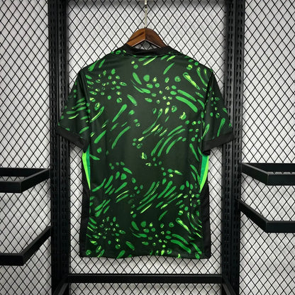 Nigeria 24/25 Away Shirt - Close-up of FUTBOLSPLY crest and jersey details