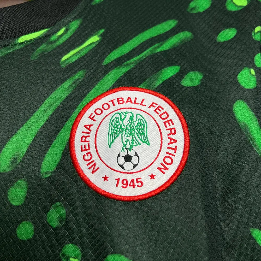 Nigeria 24/25 Away Shirt - Back view showing player name and number area
