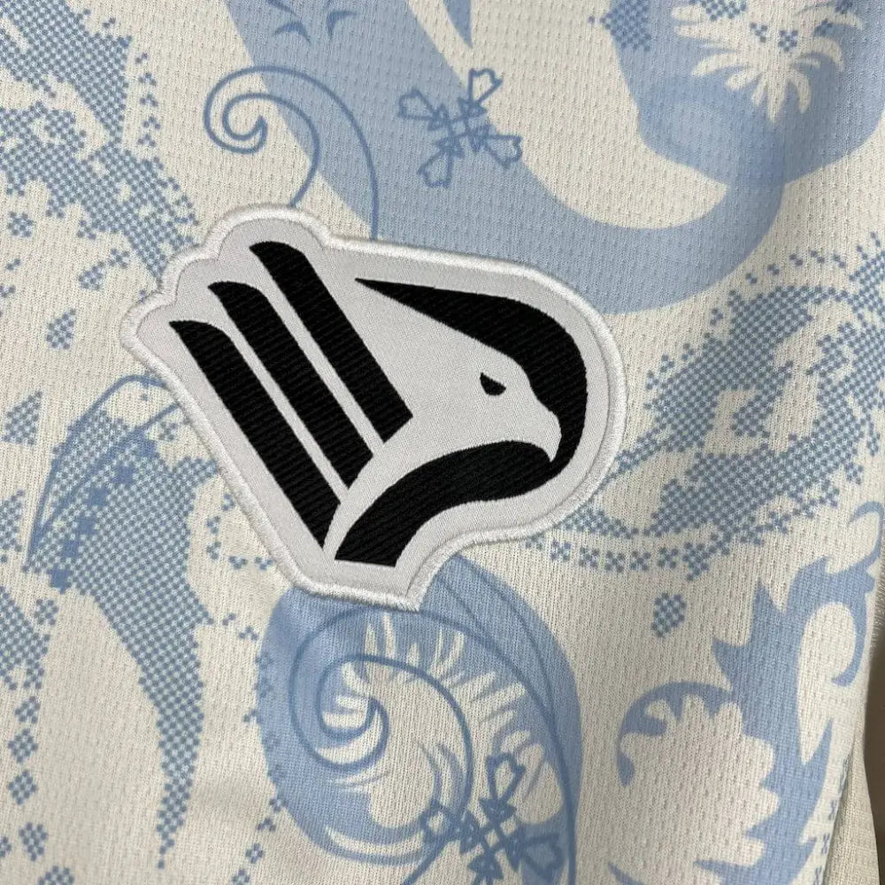Palermo 25/26 Third Kit - Close-up of FUTBOLSPLY crest and jersey details