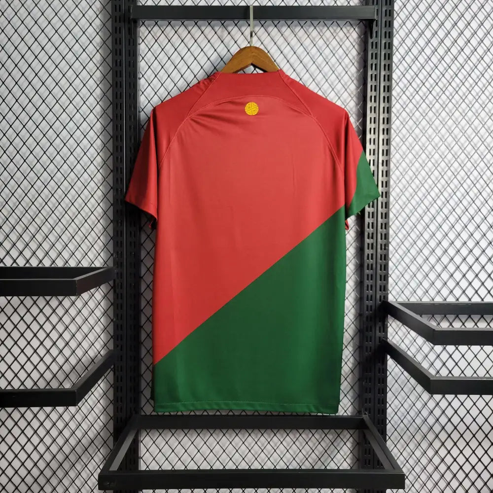 Portugal 2022 "World Cup" Home Jersey - Back view showing player name and number area