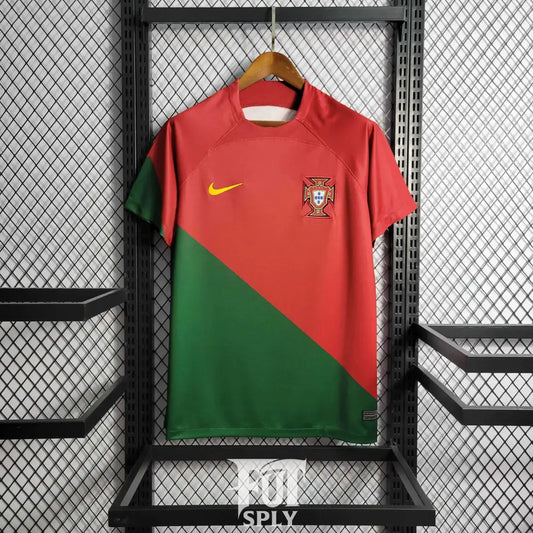 Portugal 2022 "World Cup" Home Jersey - Front view of authentic Portugal football jersey