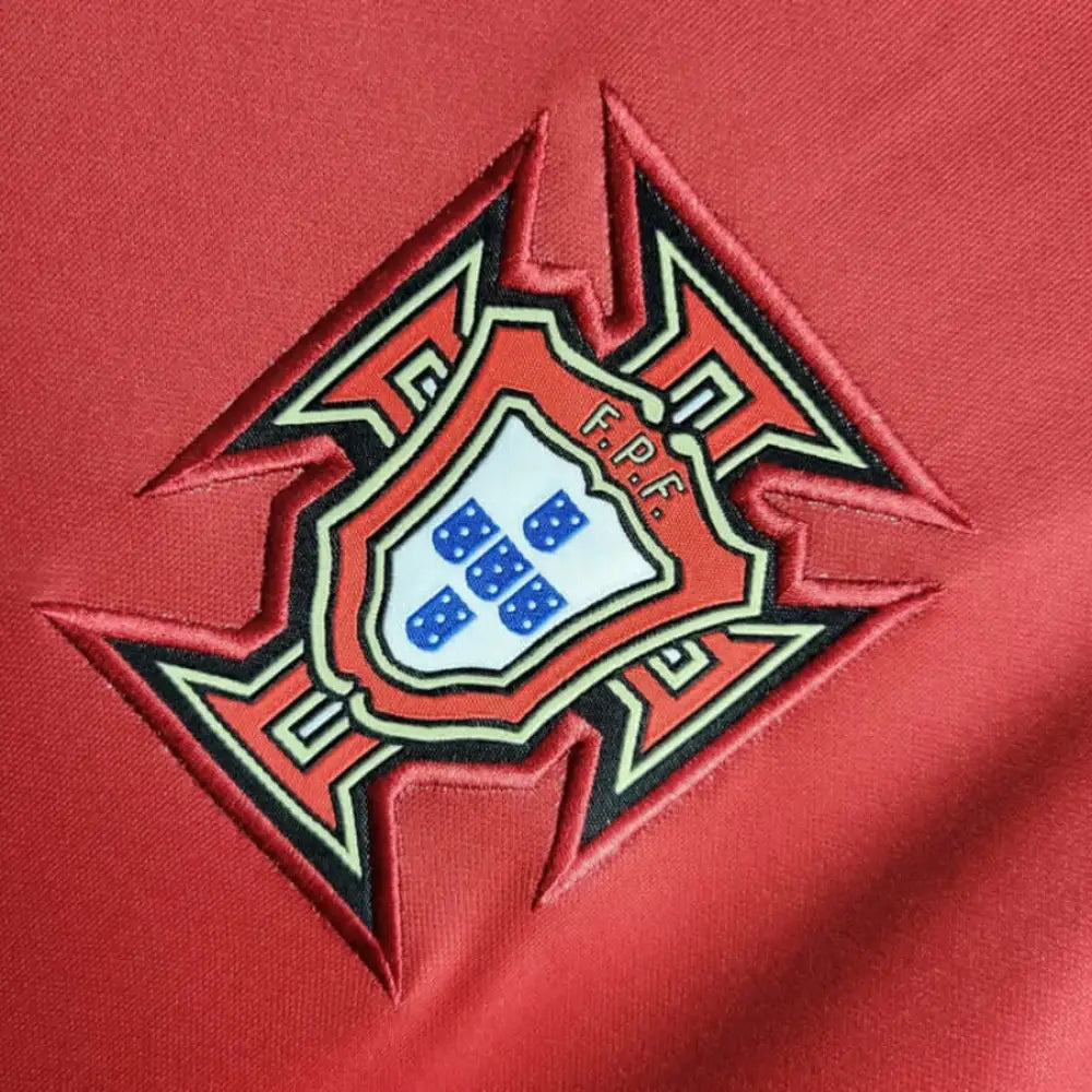 Portugal 2022 "World Cup" Home Jersey - Side angle showing authentic Portugal kit design