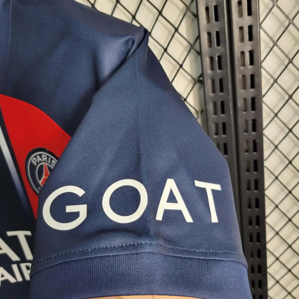 PSG 23/24 Home Jersey - Side angle showing authentic PSG kit design