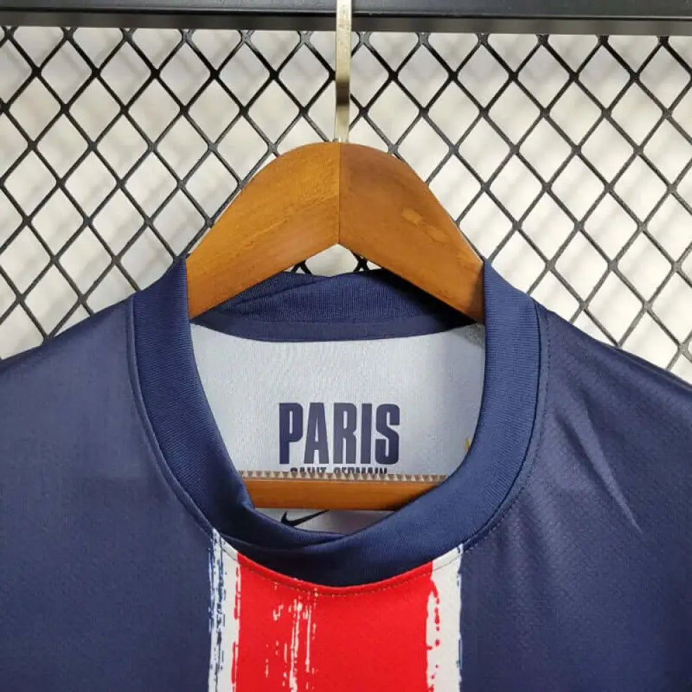PSG 24/25 Home Jersey - Side angle showing authentic PSG kit design