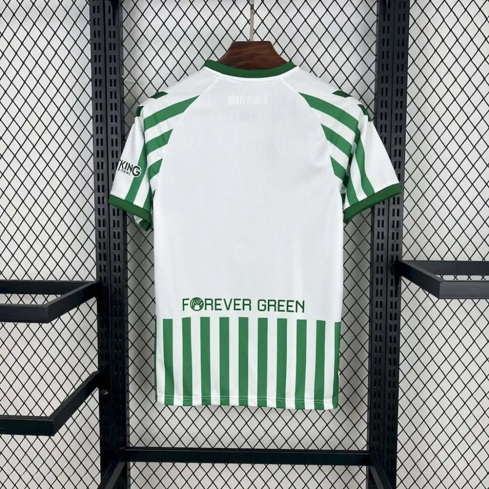 Real Betis Final Conference League T-shirt - Side angle showing authentic FUTBOLSPLY kit design