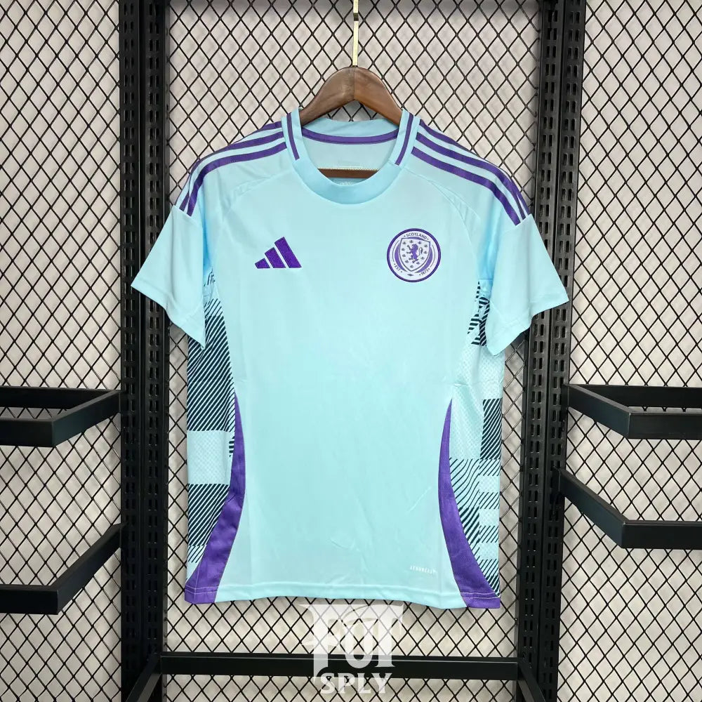 Scotland 24/25 "EURO 2024" Away Jersey - Front view of authentic FUTBOLSPLY football jersey