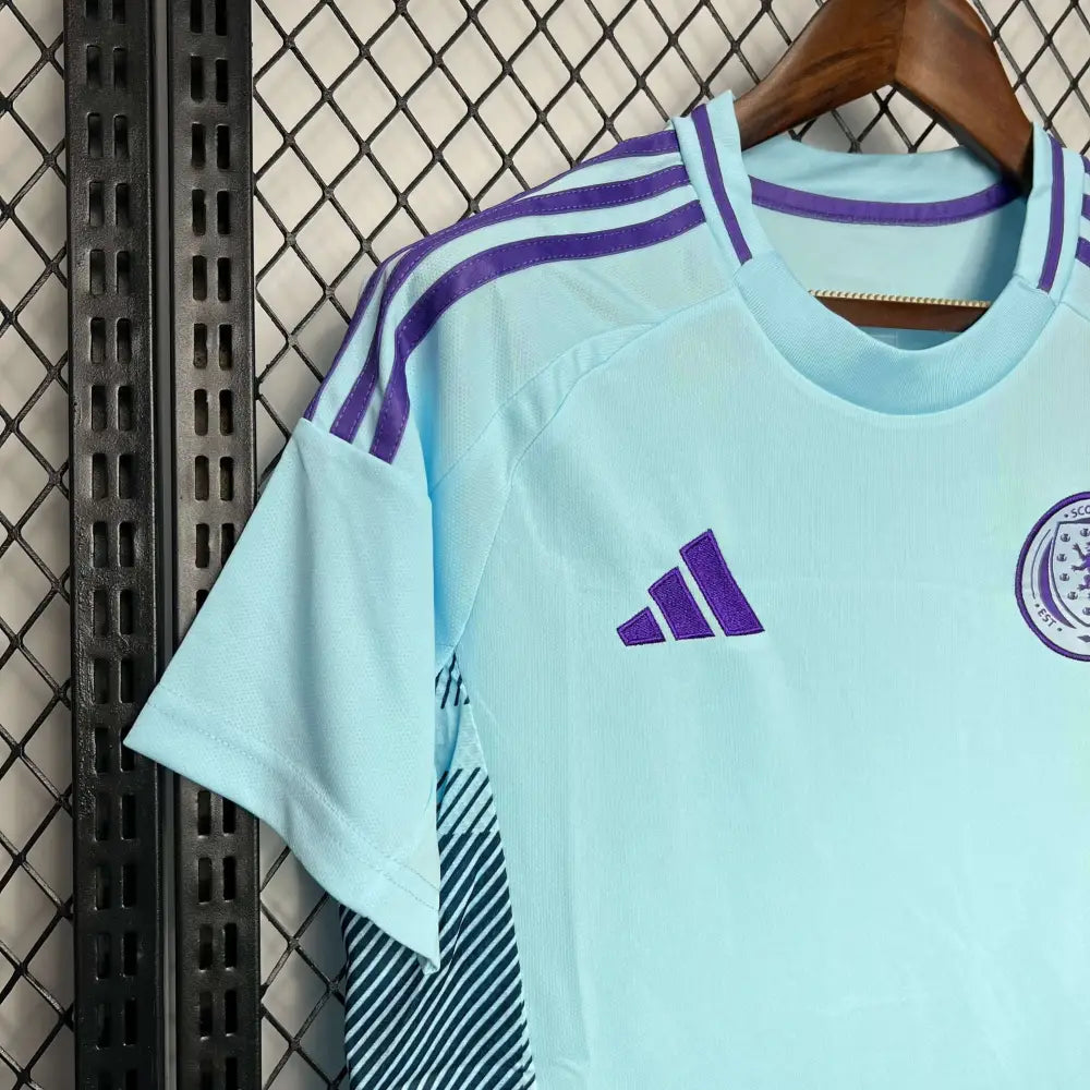 Scotland 24/25 "EURO 2024" Away Jersey - Side angle showing authentic FUTBOLSPLY kit design