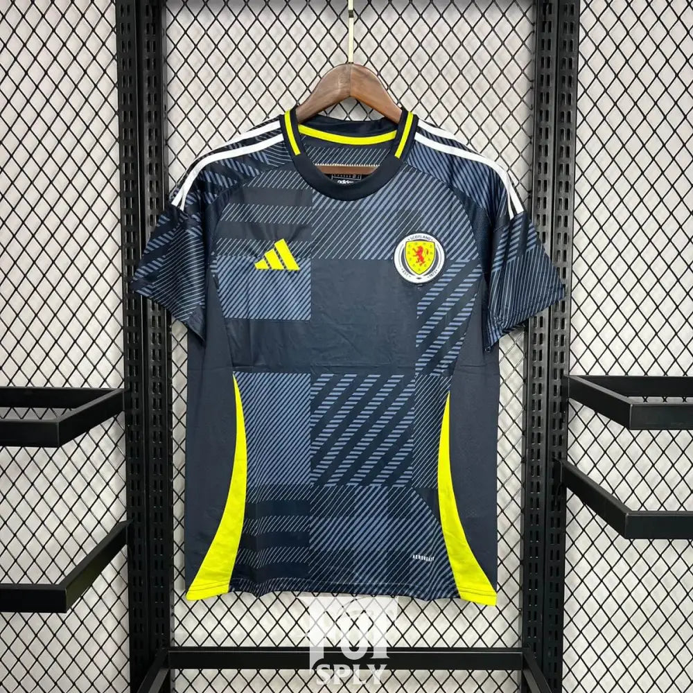 Scotland 24/25 "EURO 2024" Home Jersey - Front view of authentic FUTBOLSPLY football jersey