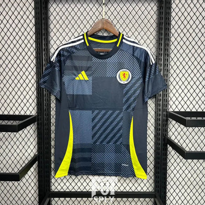 Scotland 24/25 "EURO 2024" Home Jersey - Front view of authentic FUTBOLSPLY football jersey