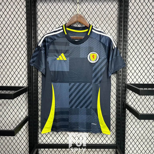 Scotland 24/25 "EURO 2024" Home Jersey - Front view of authentic FUTBOLSPLY football jersey