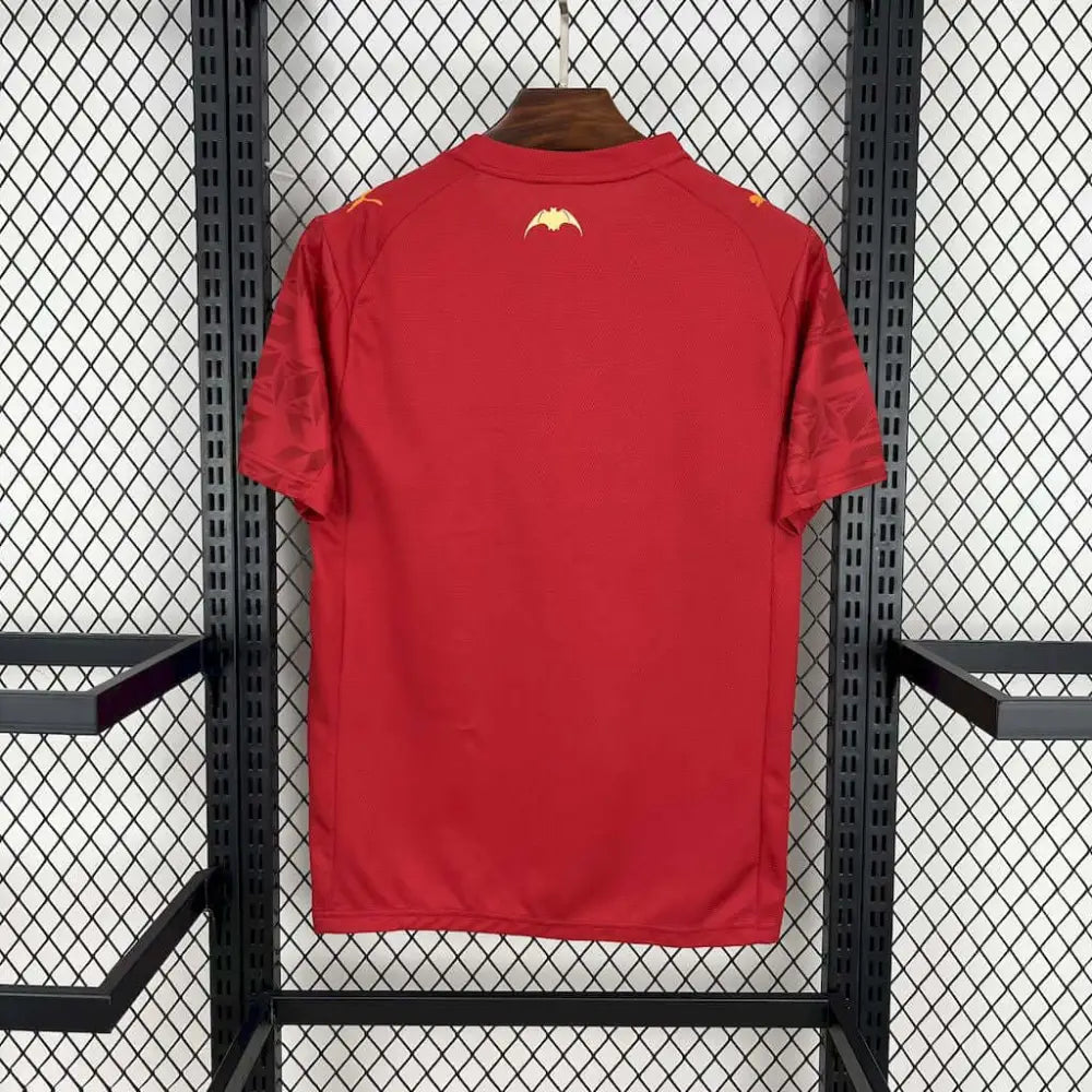 Valencia 25/26 Away Shirt - Side angle showing authentic FUTBOLSPLY kit design