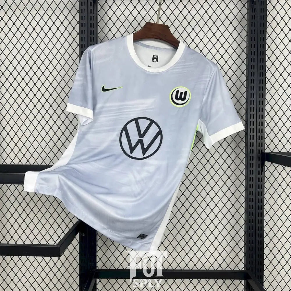 Wolfsburg 25/26 Away Shirt - Front view of authentic FUTBOLSPLY football jersey