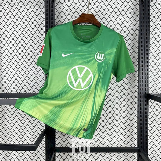 Wolfsburg 25/26 Home Shirt - Front view of authentic FUTBOLSPLY football jersey