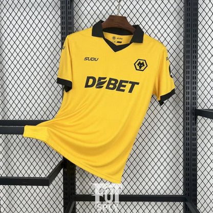Wolves 25/26 Home Shirt - Front view of authentic FUTBOLSPLY football jersey