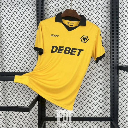 Wolves 25/26 Home Shirt - Front view of authentic FUTBOLSPLY football jersey
