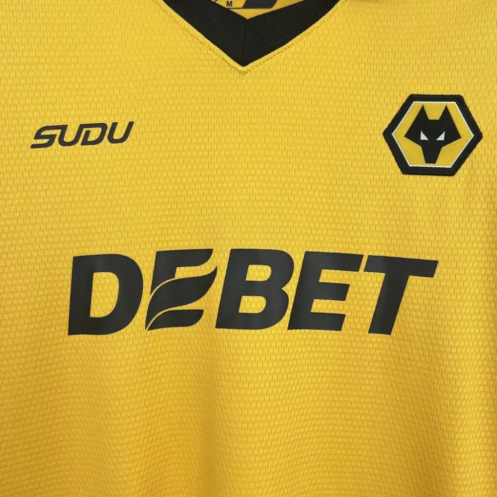 Wolves 25/26 Home Shirt - Back view showing player name and number area
